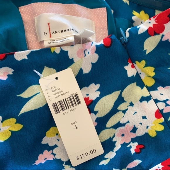NWT Anthropologie One Shoulder Maxi Dress - Picture 4 of 5